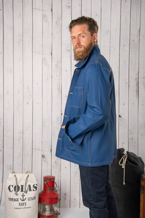 Veste De Travail Marius Imper 5Poches Coton Resine – Image 3
